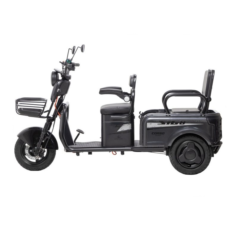 Електротрицикл Corso SIG-8 Pro 1200W 72V/28Ah Збоку реверс