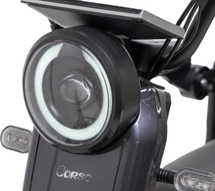 Електротрицикл Corso SIG-8 Pro 1200W 72V/28Ah Фара