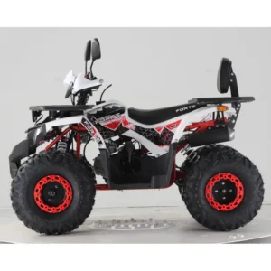 Квадроцикл FORTE ATV125F Біло-червоний збоку