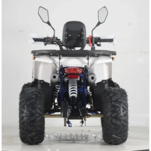 Квадроцикл FORTE ATV125F біло-синій Вигляд з тилу