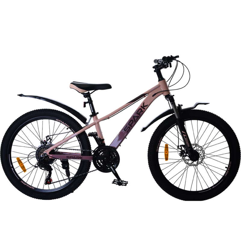 Велосипед SPARK AIRCORE (колеса – 24″, алюмінієва рама – 12″) персиковий з рожевим