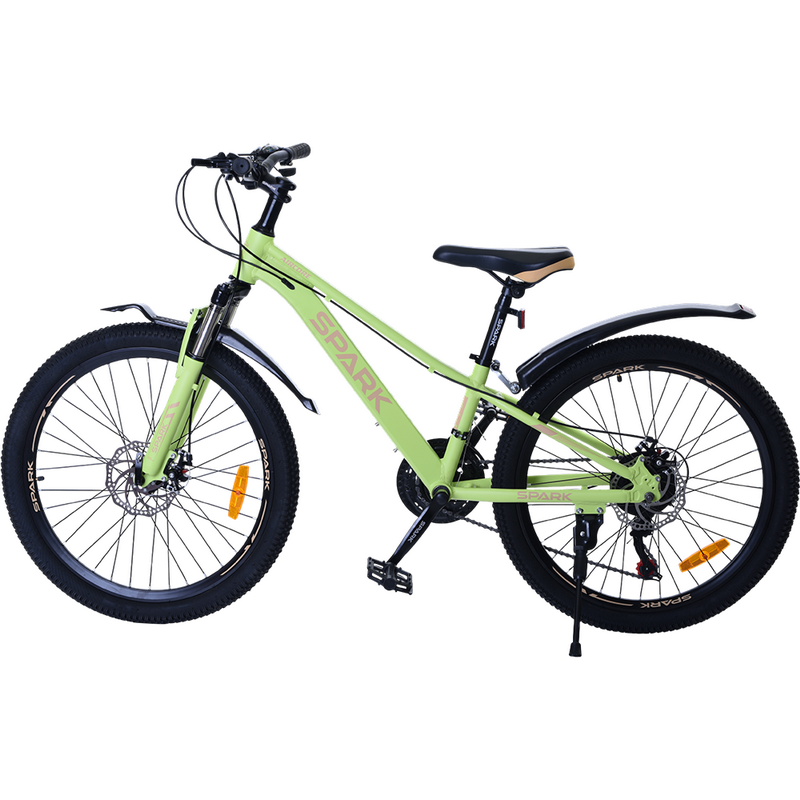 Велосипед SPARK AIRCORE (колеса – 24″, алюмінієва рама – 12″) Салатовий збоку
