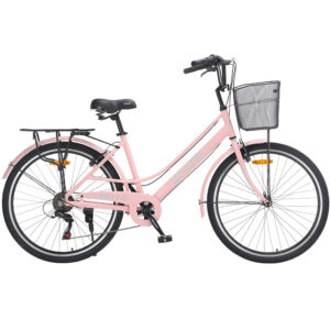 Велосипед SPARK CITY BELLE (колеса – 26″, алюмінієва рама – 17″) персиковий