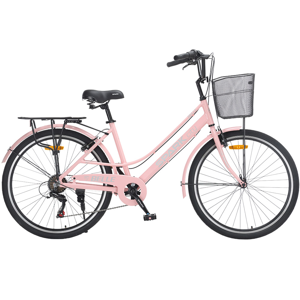Велосипед SPARK CITY BELLE (колеса – 26″, алюмінієва рама – 17″) персиковий
