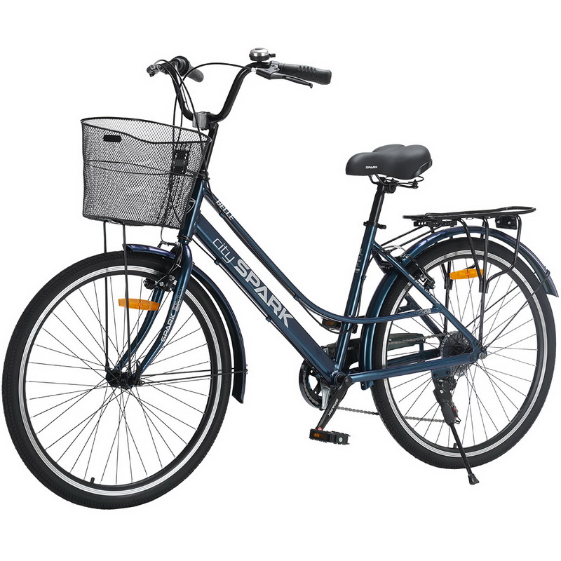 Велосипед SPARK CITY BELLE (колеса – 26″, алюмінієва рама – 17″) темно-синій