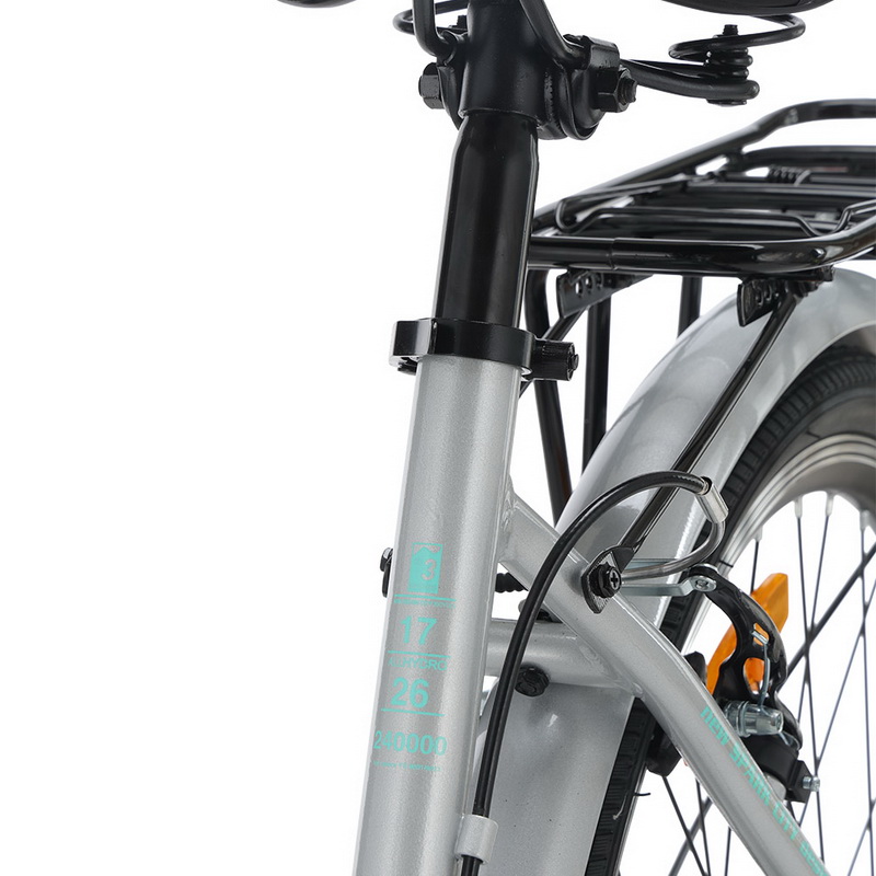 Велосипед SPARK CITY BELLE (колеса – 26″, алюмінієва рама – 17″) рама сіра
