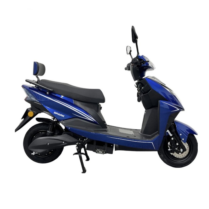 Електроскутер Spark SP2000E-1 2000W 72V/20Ah Синій, вид збоку