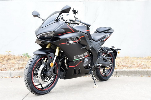 Мотоцикл Spark SP300RS-2 Чорний анфас